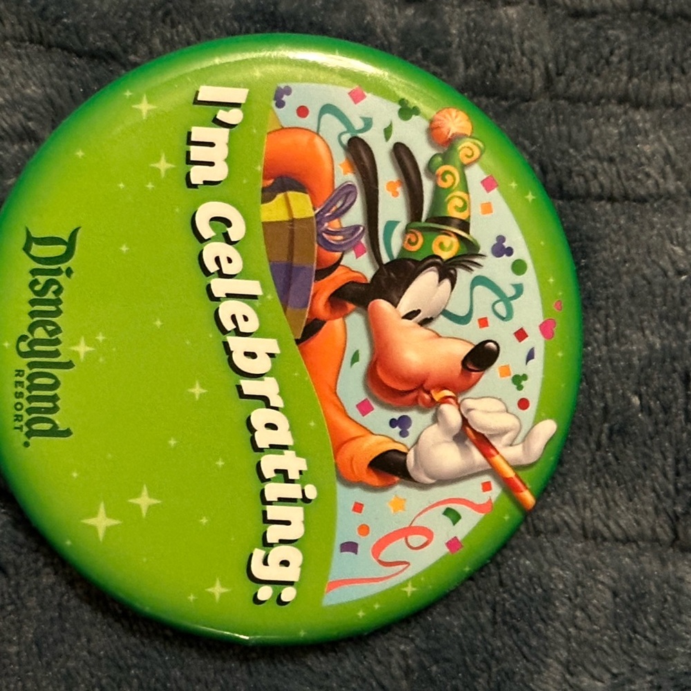 Disneyland Resort Celebration Button - Green